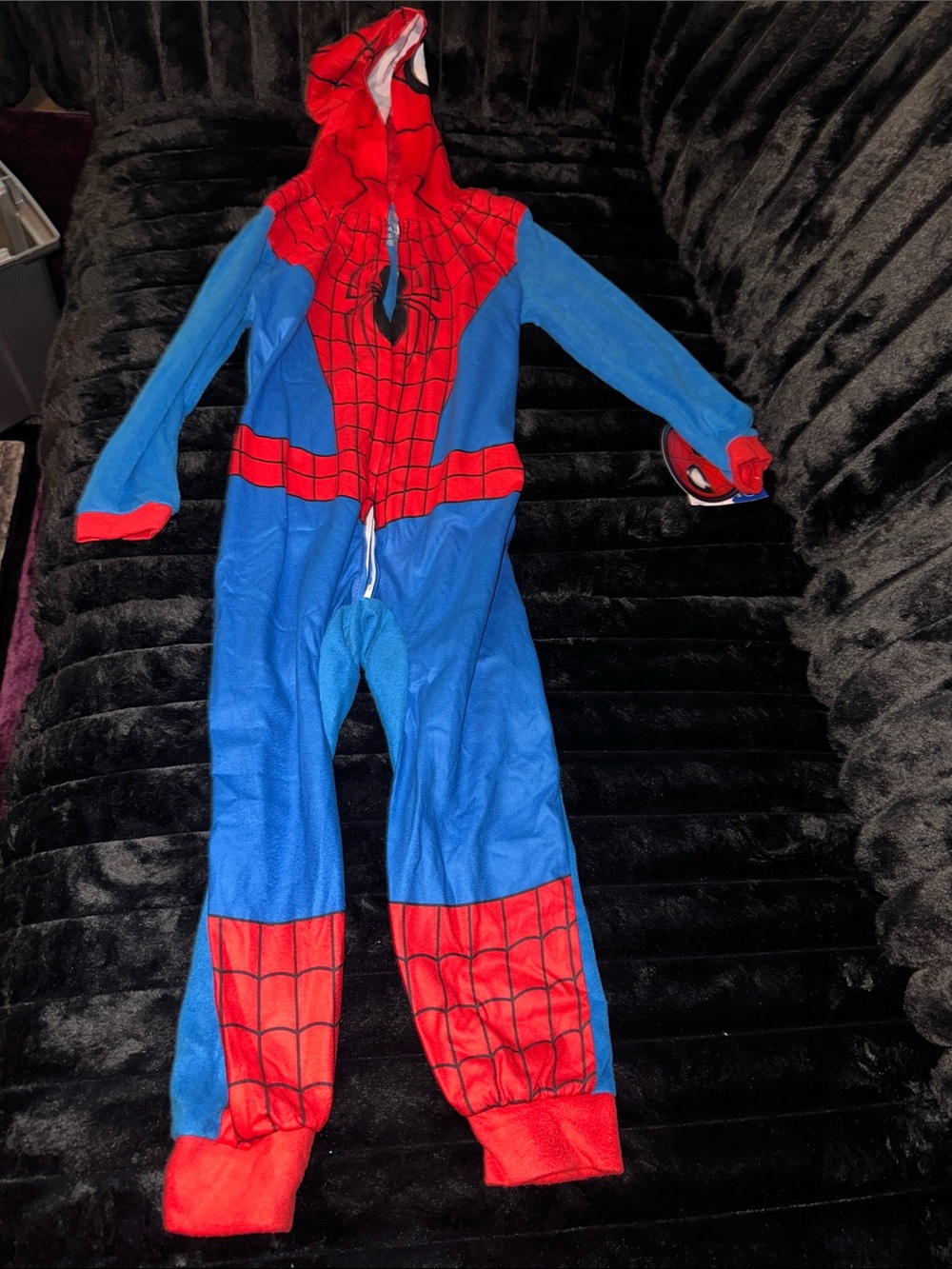 Marvel Spider-Man Red and Blue Hooded Kids Onesie Costume